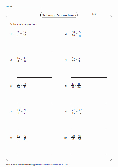 Solving Proportions Worksheet Answers Awesome solving Proportions Worksheets