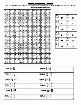 Solving Proportions Worksheet Answers Beautiful solving Proportions Coloring Worksheet by Heather Uchima