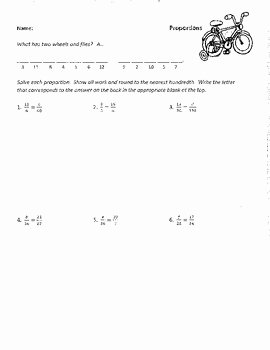 Solving Proportions Worksheet Answers Luxury solving Proportions 1 Joke Worksheet with Answer Key by