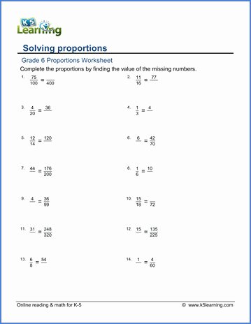 Solving Proportions Worksheet Answers Unique Proportions Worksheet