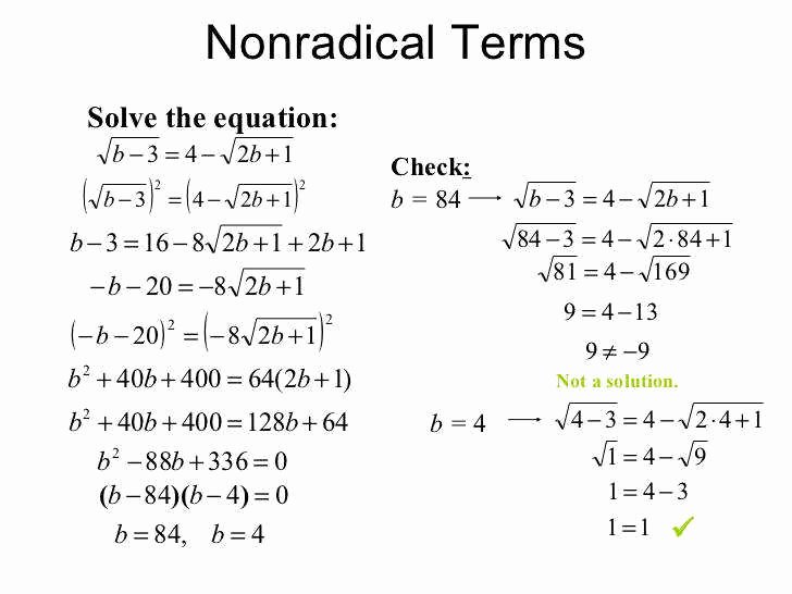 Solving Radical Equations Worksheet Lovely Radical Equations Worksheet