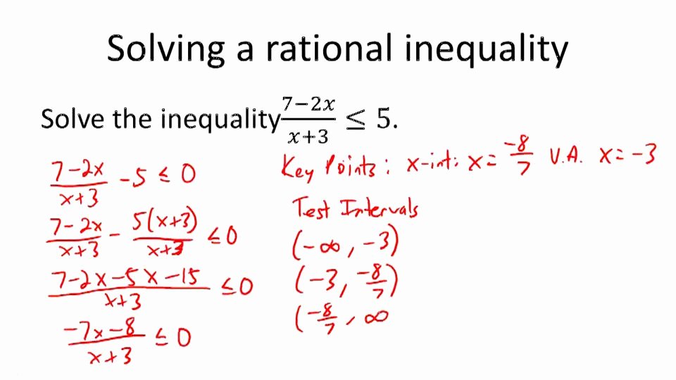 50 solving Rational Inequalities Worksheet | Chessmuseum Template Library