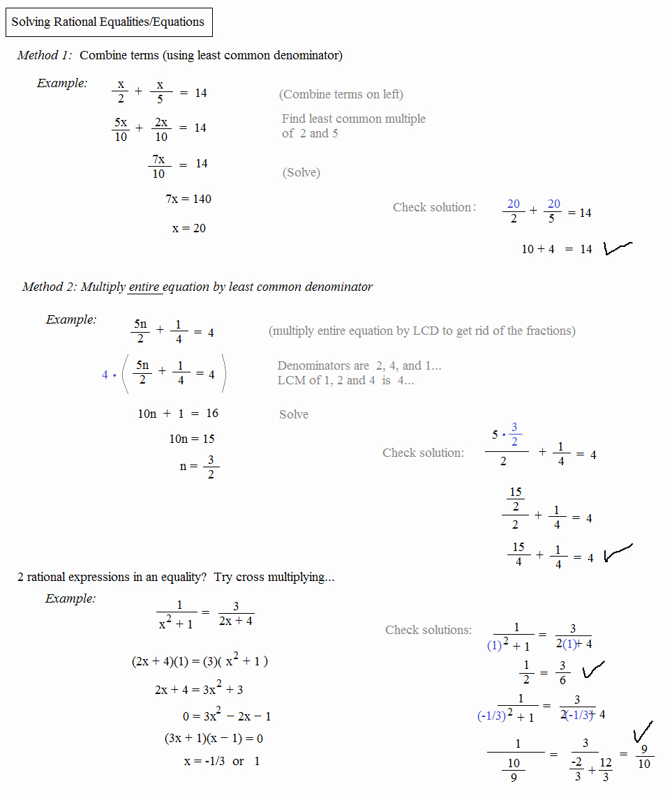 Solving Rational Inequalities Worksheet New Math Plane solving Rational Equations