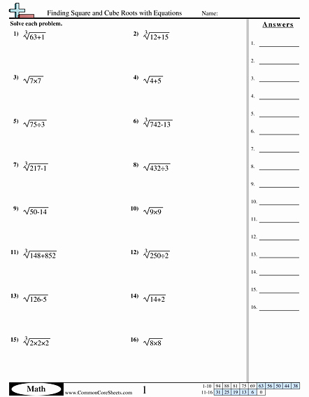 Solving Square Root Equations Worksheet Beautiful New Sheets