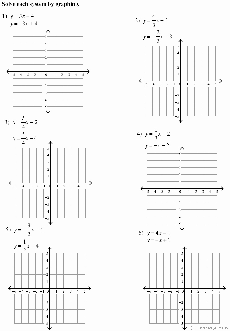 Solving Systems by Graphing Worksheet Lovely solving Systems Linear Equations by Graphing Worksheet