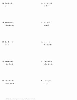 Solving Systems Of Equations Worksheet Luxury Algebra 1 Worksheet solving Systems Of Equations Using