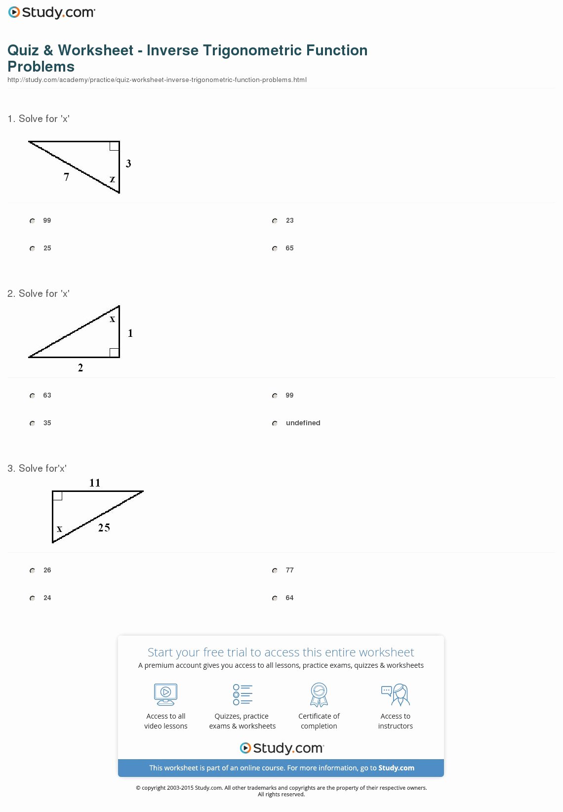 Solving Trigonometric Equations Worksheet Answers Fresh Preschool Worksheets 45 Excelent Inverse Trigonometric