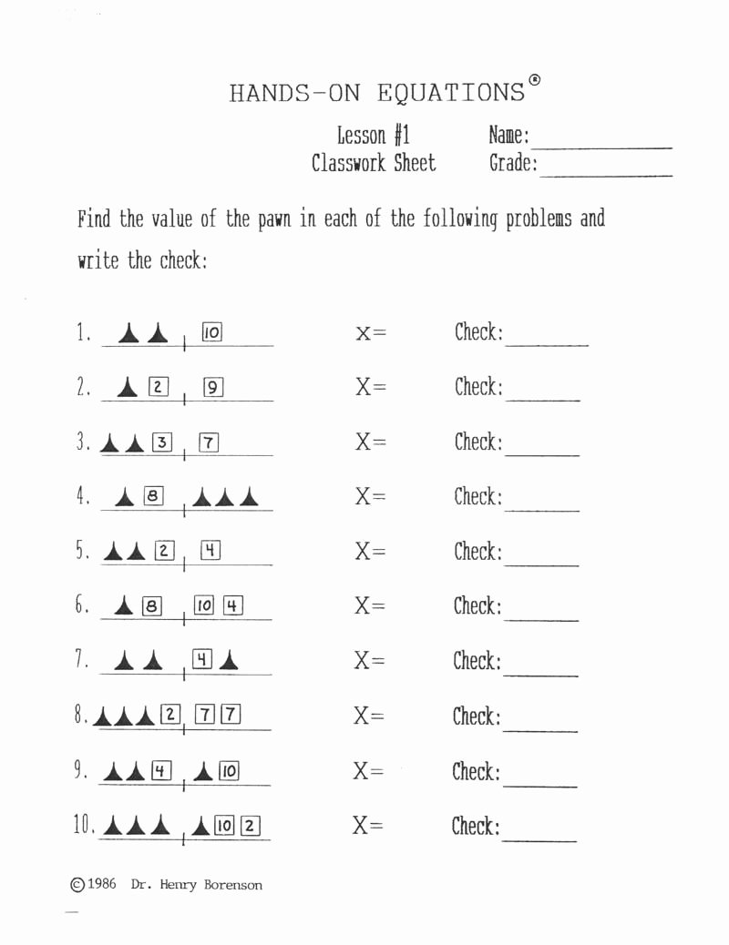 Solving Two Step Equations Worksheet Beautiful Two Step Equations Worksheet for 6th Grade