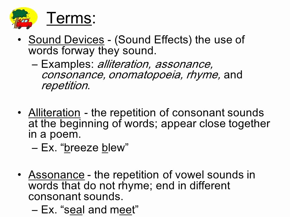 Sound Devices In Poetry Worksheet Fresh Examples Omatopoeia Alliteration assonance Consonance