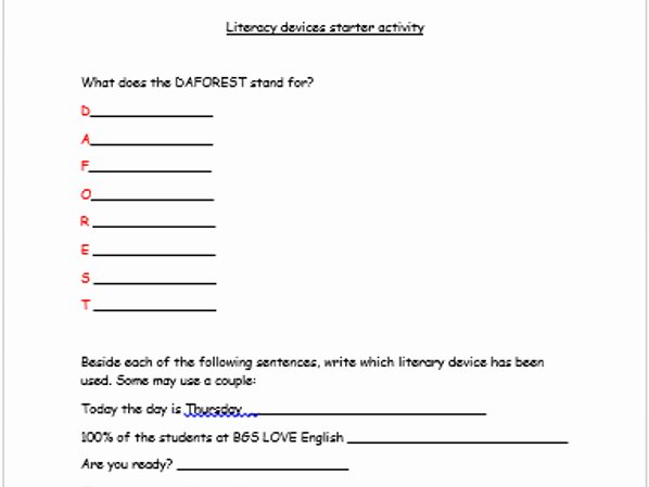 Sound Devices In Poetry Worksheet Fresh Poetic Devices Worksheet