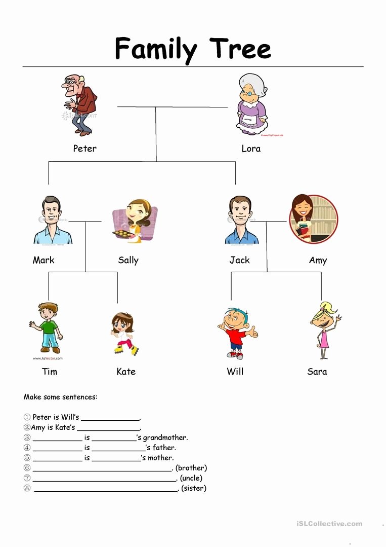 Spanish Family Tree Worksheet Fresh Family Tree Worksheet Free Esl Printable Worksheets Made