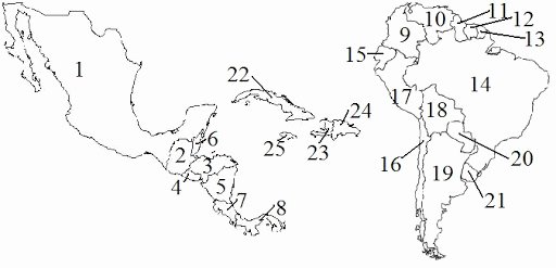 Spanish Speaking Countries Map Worksheet Elegant Latin America Countries Map Quiz