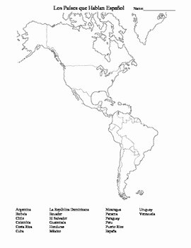 Spanish Speaking Countries Map Worksheet Lovely Spanish Speaking Countries Map and song by Jessica Haywood