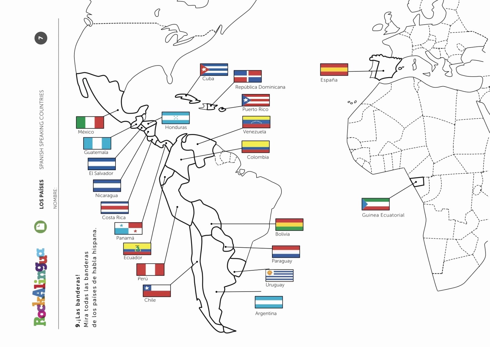 Spanish Speaking Countries Map Worksheet Luxury Spanish Speaking Countries Worksheet