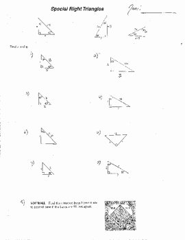 Special Right Triangles Worksheet New 10 Double Sided Special Right Triangles W Quizzes Radicals