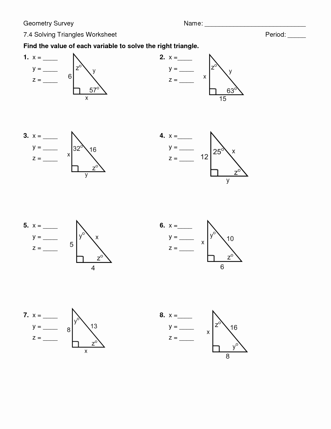 Special Right Triangles Worksheet Unique Unit 5 Ms Barrett Algebra 1 and Geometry