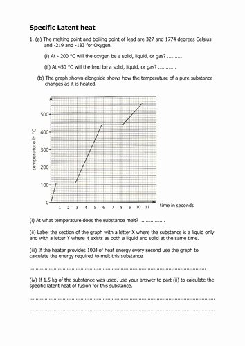 Specific Heat Worksheet Answers Awesome Specific Heat Worksheet Answers