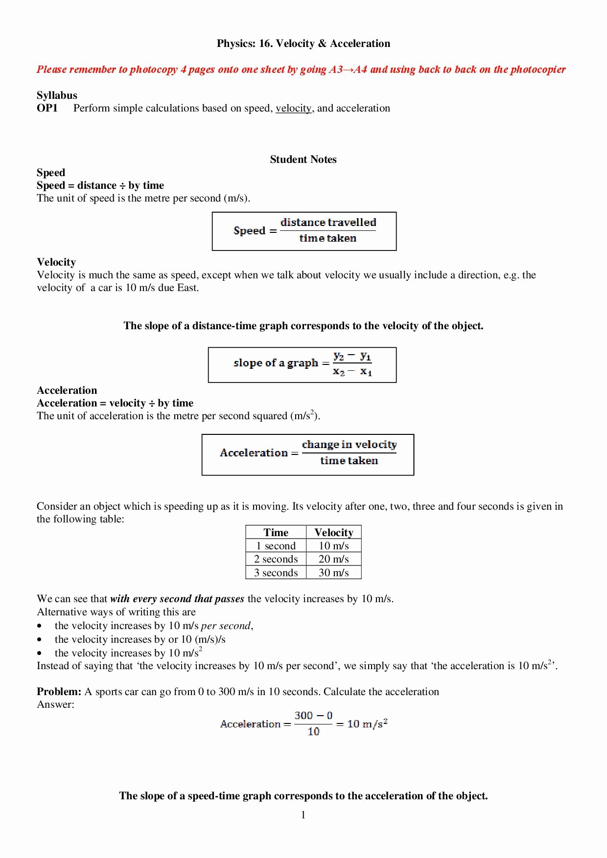 Speed Practice Problems Worksheet Luxury Velocity and Acceleration Worksheet Answer Key