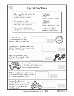 Speed Time and Distance Worksheet Elegant 4th Grade Math Worksheets Calculating Speed
