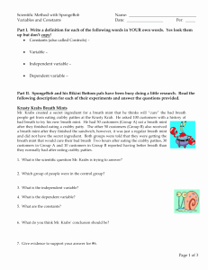 Spongebob Scientific Method Worksheet New 8 Sponge Bob Part2 Worksheet Answers