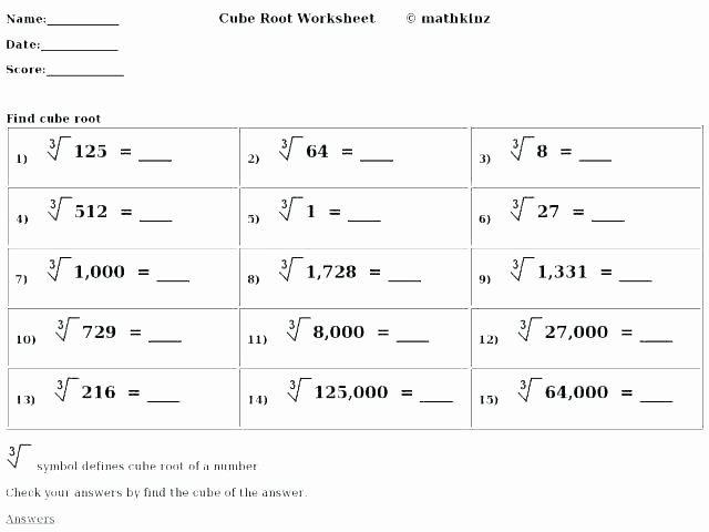 Square and Cube Roots Worksheet Fresh Square Root Table – Bankyouub