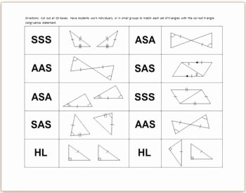 Sss Sas asa Aas Worksheet New Printables Triangle Congruence Worksheet Kigose