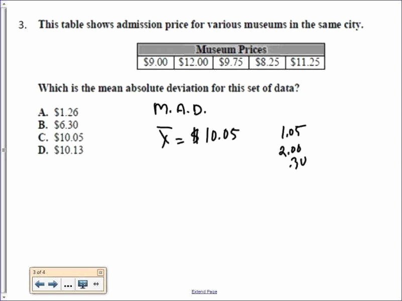 Standard Deviation Worksheet with Answers Beautiful Mean Absolute Deviation Worksheet