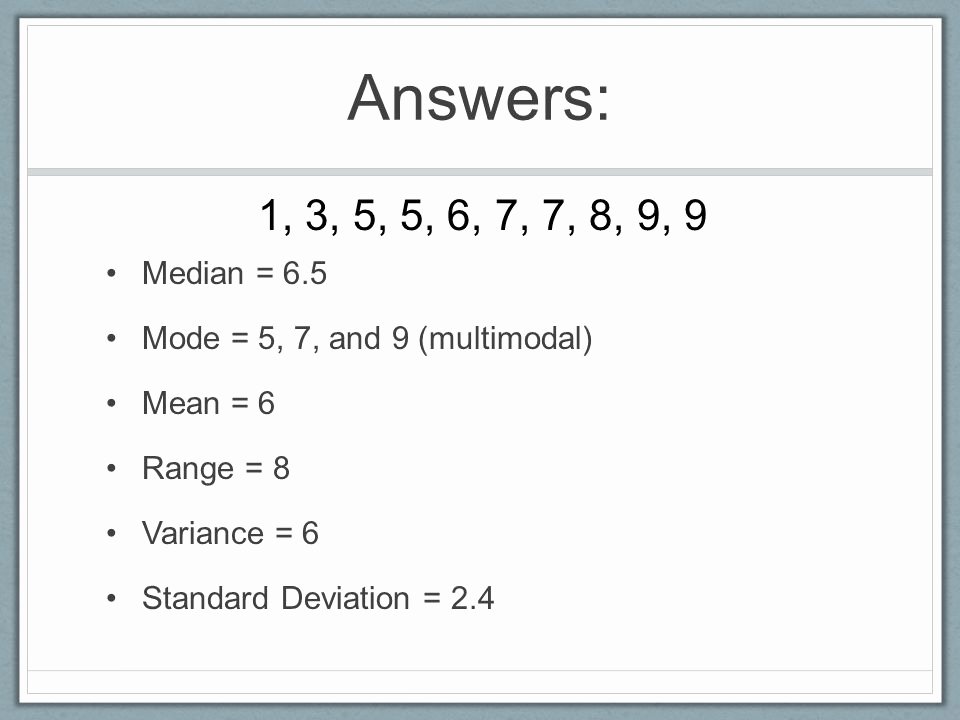 Standard Deviation Worksheet with Answers Elegant Collection Of Variance and Standard Deviation Worksheet