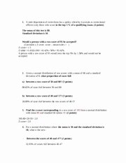 Standard Deviation Worksheet with Answers Luxury Z Score Worksheet and Answers 1 A State Department Of