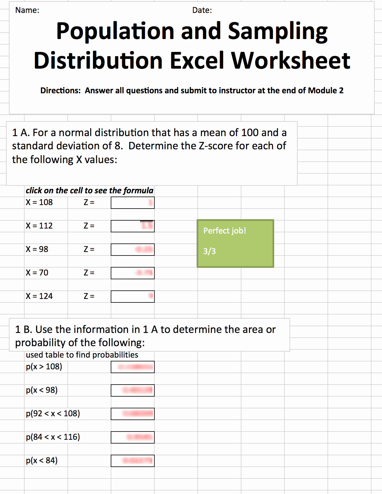 Standard Deviation Worksheet With Answers