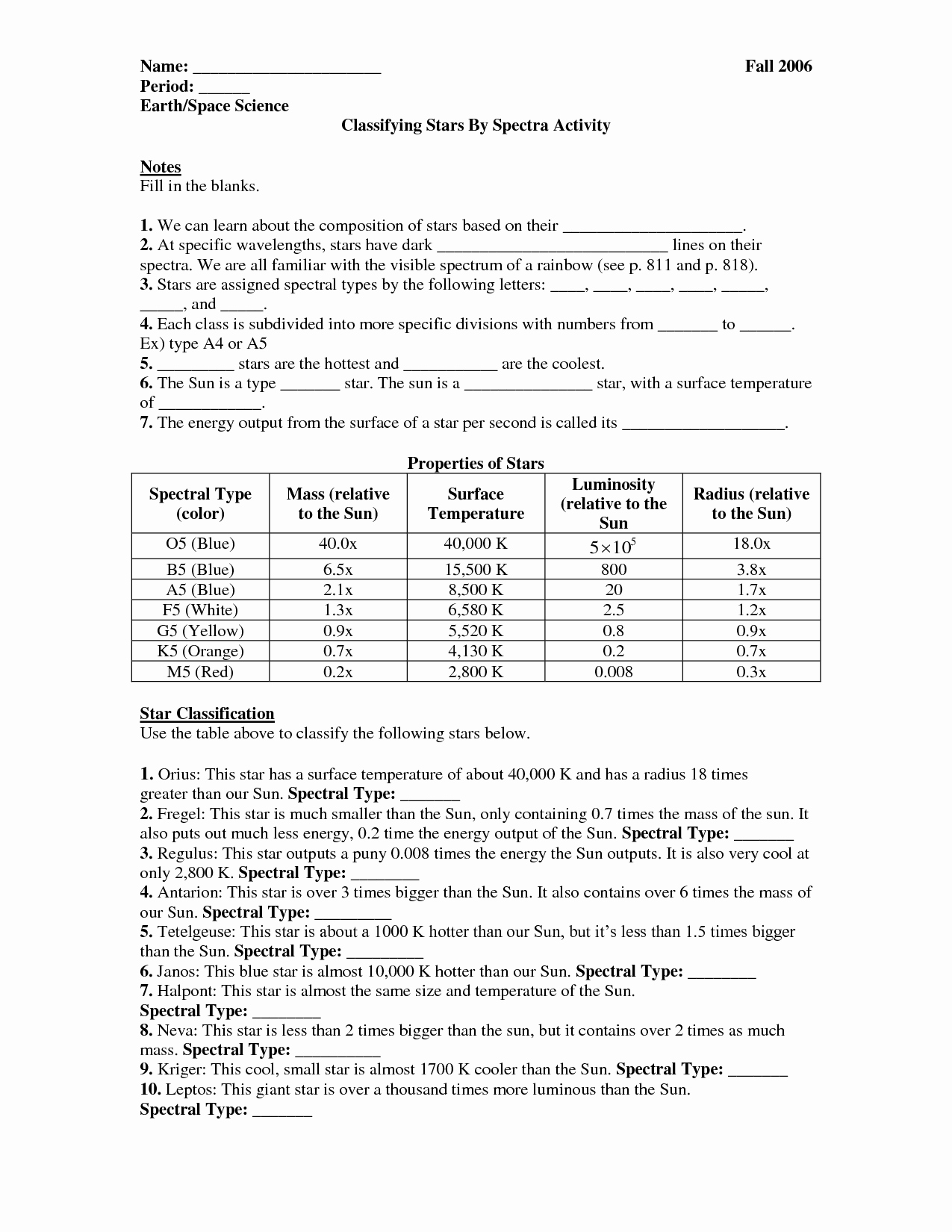 Stars and Galaxies Worksheet Answers Beautiful 13 Best Of Stars and Galaxies Worksheet Answers
