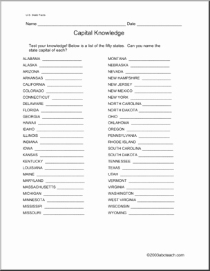States and Capitals Matching Worksheet Best Of Matching States and Capitals Worksheet the Best Worksheets