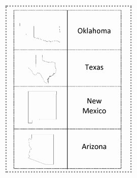 States and Capitals Matching Worksheet Inspirational southwest Region Worksheets and Flashcards Matching Label