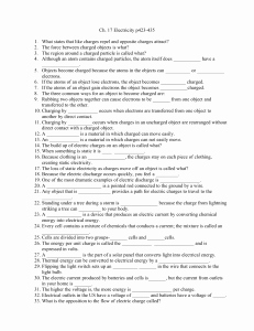 Static Electricity Worksheet Answers Awesome Section 20 1 Electric Charge and Static Electricity