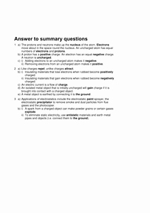 Static Electricity Worksheet Answers Beautiful Static Electricity by Crf509 Uk Teaching Resources Tes