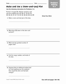 Stem and Leaf Plot Worksheet Best Of Make and Use A Stem and Leaf Plot Worksheet for 3rd 5th