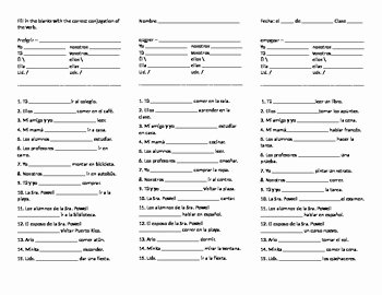 Stem Changing Verbs Worksheet Answers Beautiful Spanish Conjugation Practice Stem Changing Verbs Worksheet