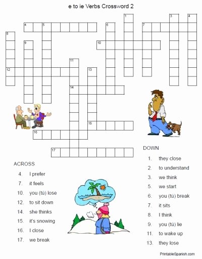 Stem Changing Verbs Worksheet Answers Inspirational Fun Practice for Those E to Ie Stem Changing Spanish Verbs
