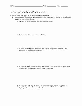Stoichiometry Worksheet Answer Key New Stoichiometry Worksheet with Key by Techno Teacher Store