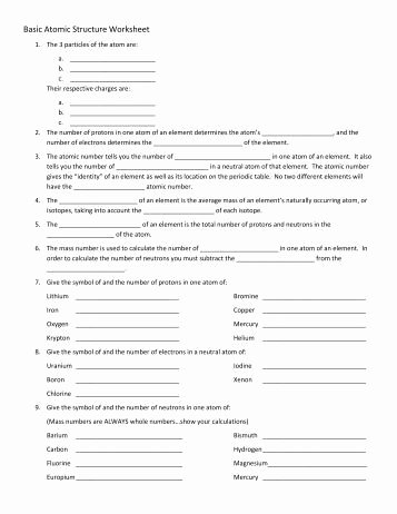 Structure Of the atom Worksheet Inspirational Answers to Basic Structure Of the Skin Worksheet 1