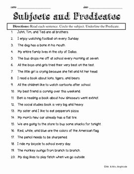 Subject and Predicate Worksheet Lovely Best 25 Subject and Predicate Ideas On Pinterest