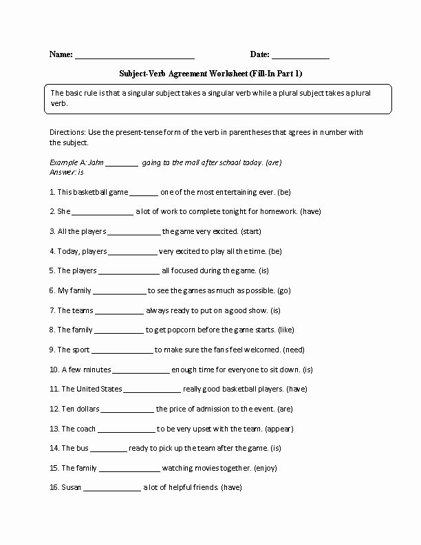Subject Verb Agreement Worksheet Lovely 17 Best Grammar &amp; Punctuation Images On Pinterest