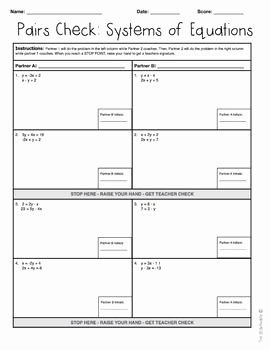 Substitution Method Worksheet Answer Key Inspirational 25 Best Ideas About Systems Of Equations On Pinterest