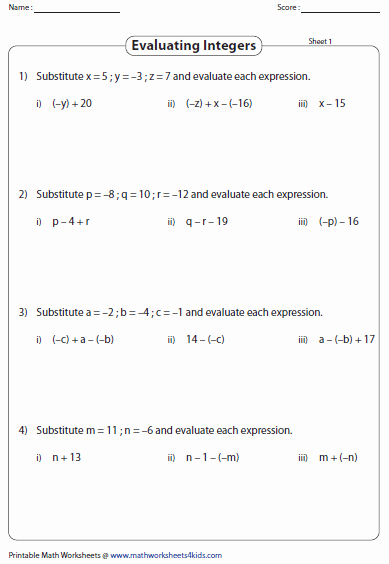 Subtracting Integers Worksheet Pdf Best Of Adding and Subtracting Integers Worksheets