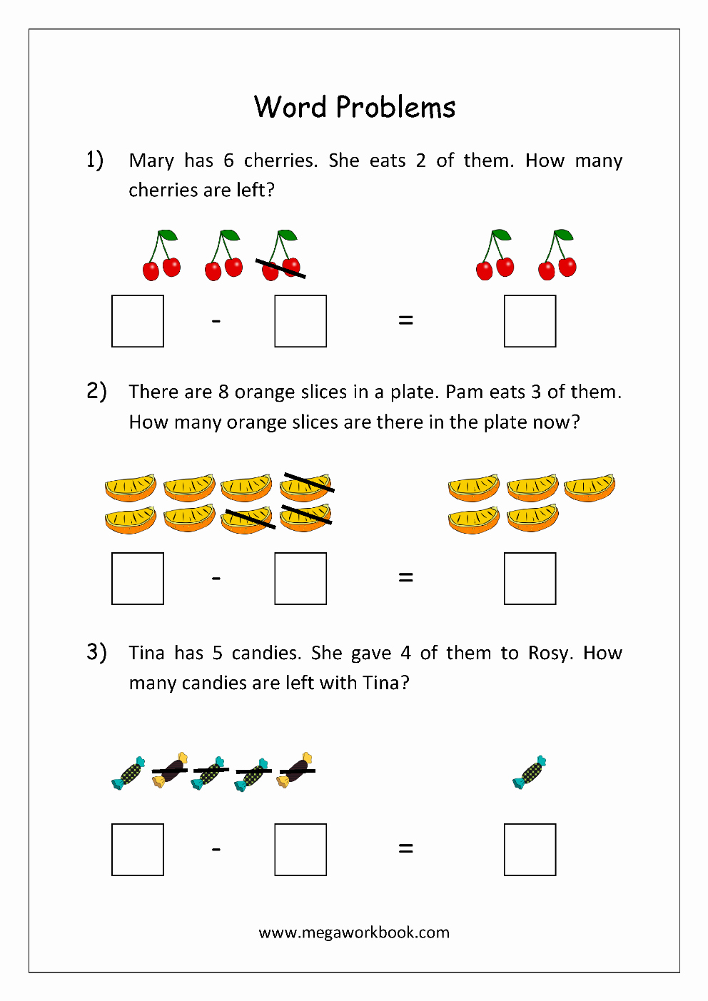 Subtraction Worksheet for Kindergarten Lovely Math Worksheet Story Problems Word Problems