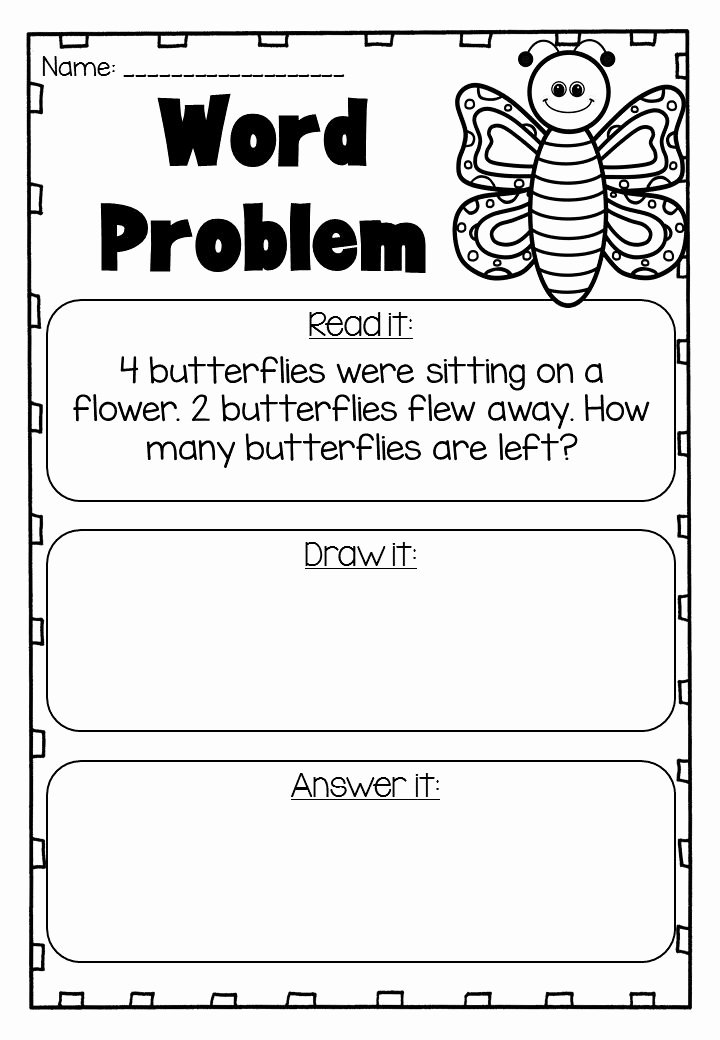 Subtraction Worksheet for Kindergarten Unique Addition and Subtraction Word Problems to 10