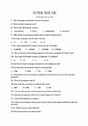 Supersize Me Worksheet Answers Awesome English Teaching Worksheets S