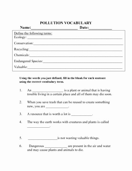 Supersize Me Worksheet Answers Elegant Water Pollution Worksheets the Best Worksheets Image