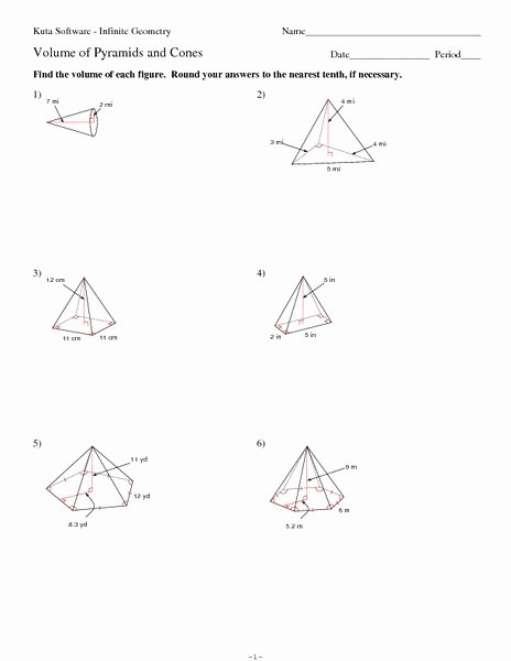 Surface area Of Pyramid Worksheet Best Of 41 Volume Prisms and Cylinders Worksheet Quiz