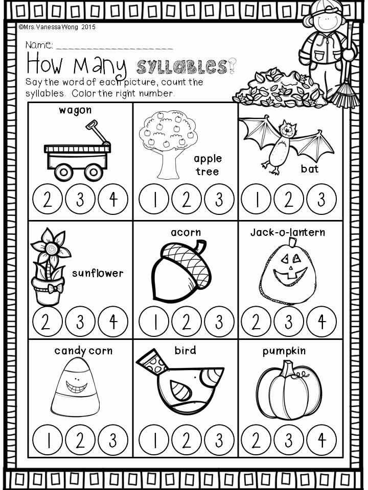 Syllables Worksheet for Kindergarten New Best 25 Syllables Kindergarten Ideas On Pinterest